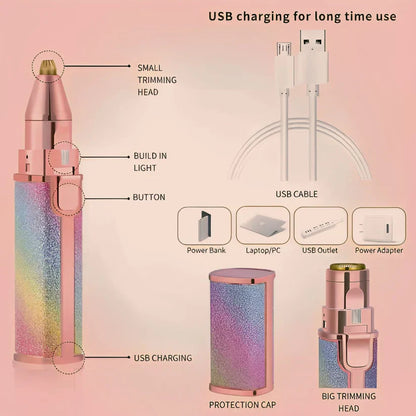 2 in 1 Electric Trimmer and Shaver (Rechargeable)